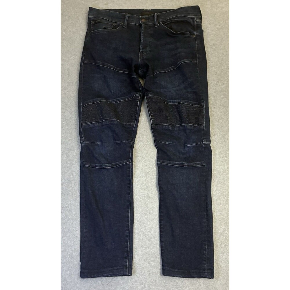 Polo Ralph Lauren Men’s Biker Moto Jeans Dark Wash Slim Straight 32x32